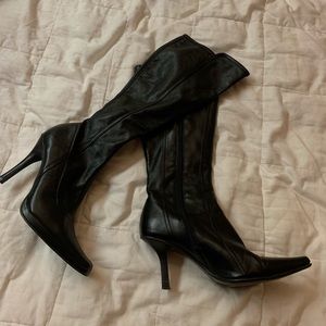 Size 6 black leather boots from Liz Claiborne